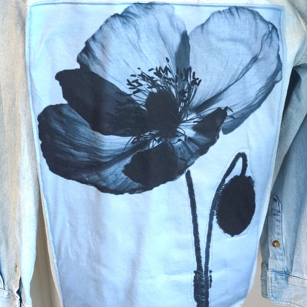 Poppy Embellished Over Shirt - Picture 2 of 4
